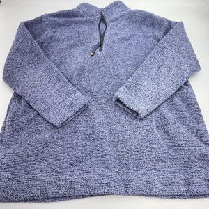 Soft Surroundings Blue 1/4 Zip Blue Purple Pullover Size M